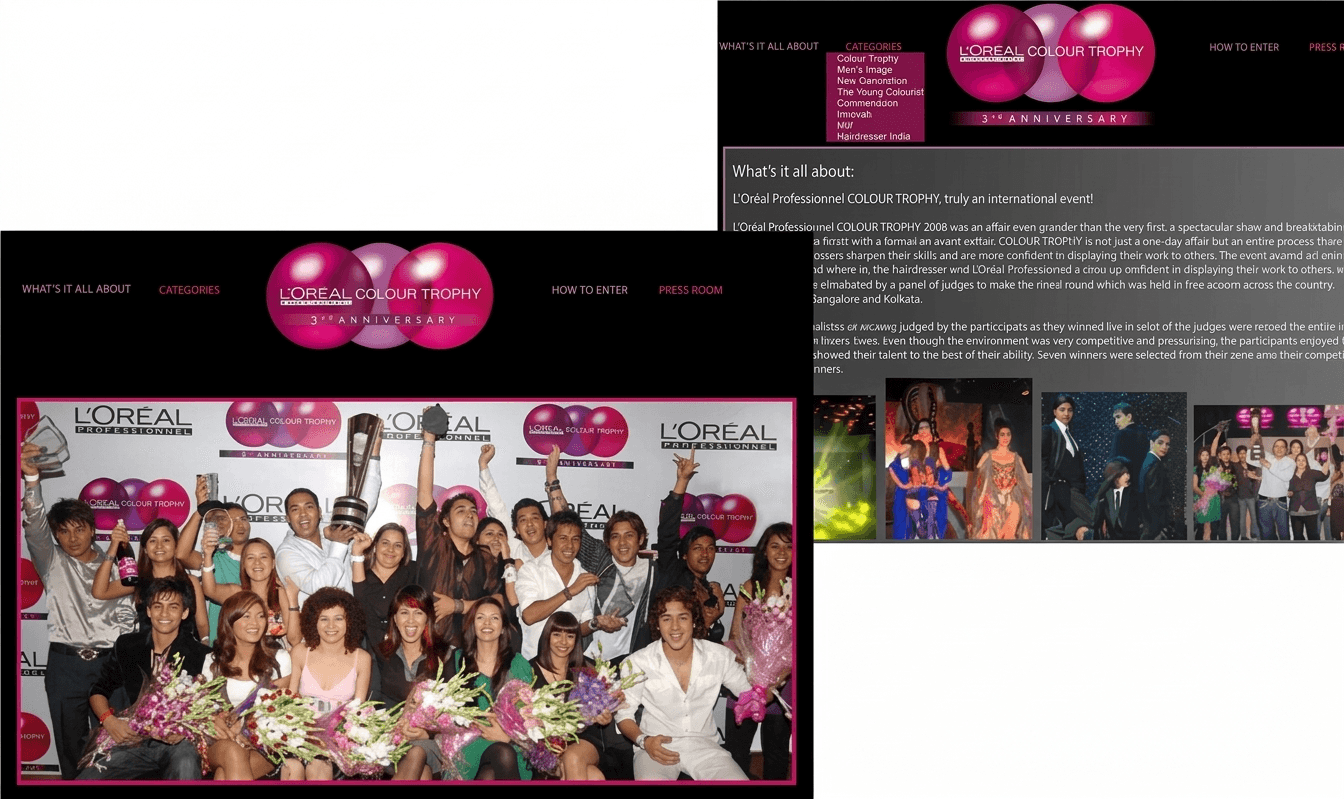 L'Oréal Micro-site 1